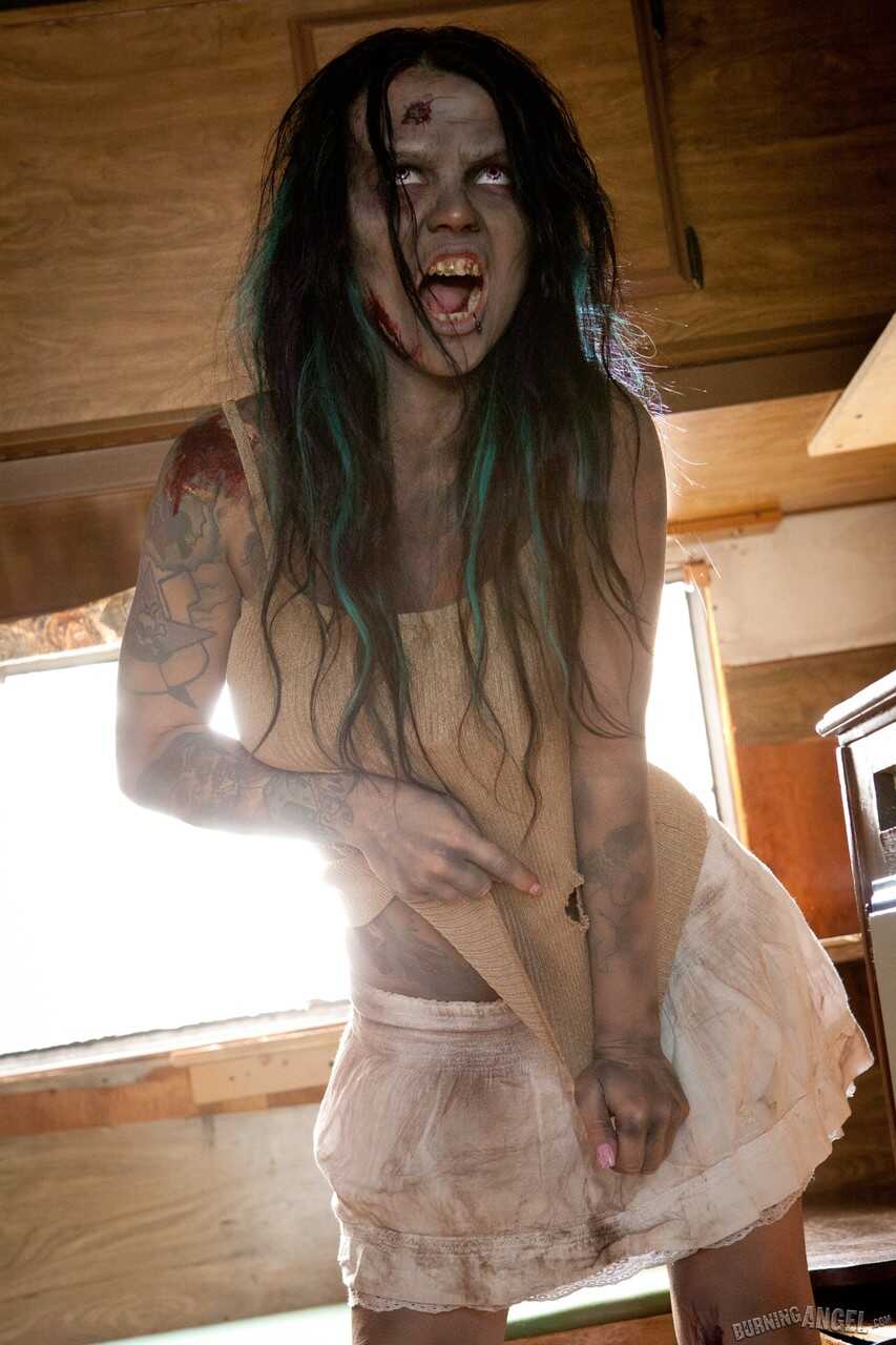 Brittany the Zombie Queen: Savagely Spreading her Horny Pussy with Hot Hard Nipples - Brittany Lynn