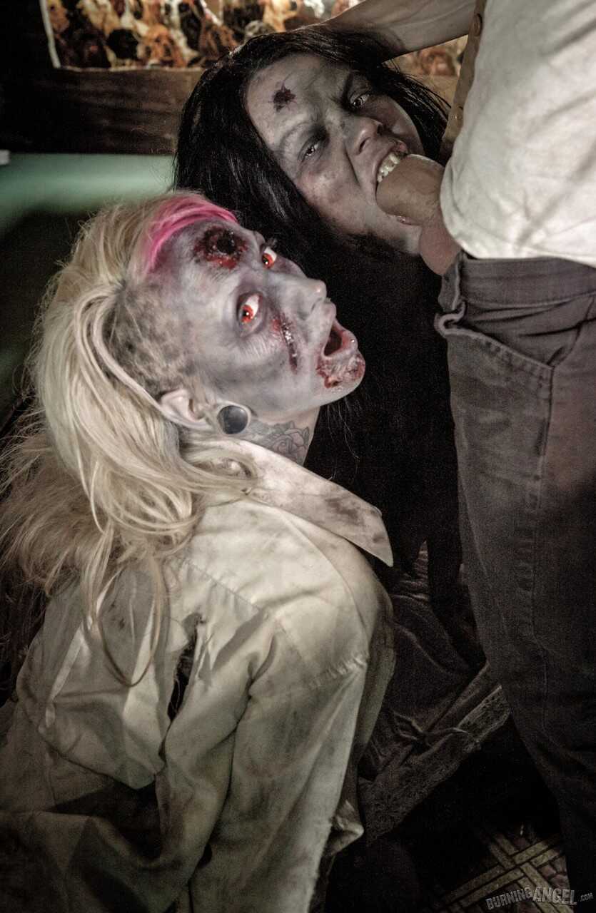 Zombies, Boobs and Cream: A Fetish Porn Threesome with Brittany Lynn and Jessie Lee - Brittany Lynn, Jessie Lee, Owen Gray