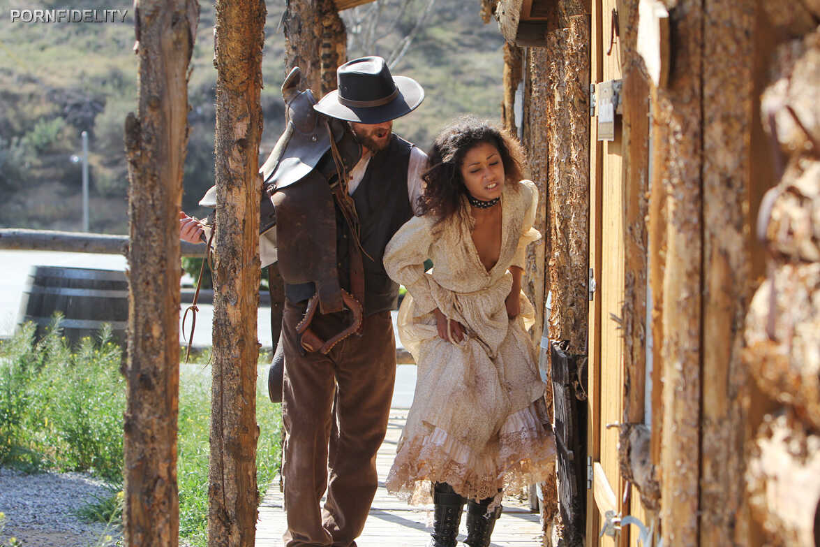 Tied Up and Force-Fucked by the Cowboy Captor Ryan Madison and Skin Diamond's Sexy Ebony Slave Girl - Ryan Madison, S...