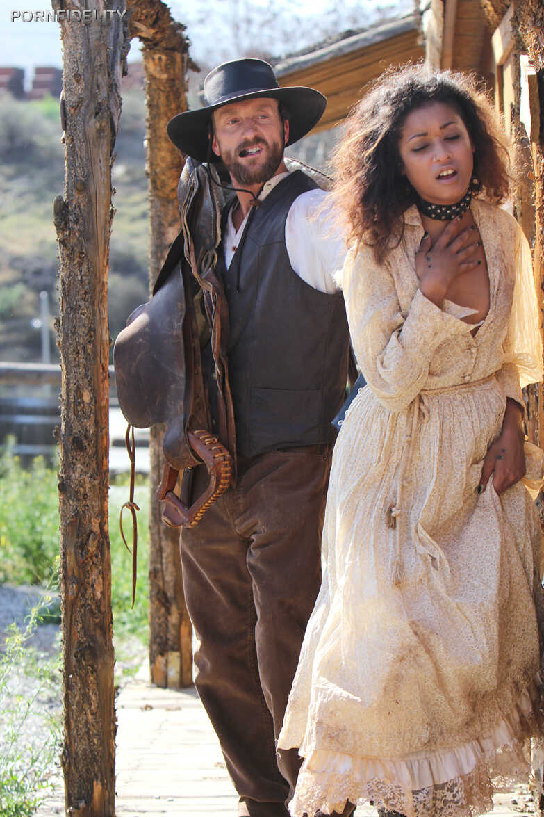 Tied Up and Force-Fucked by the Cowboy Captor Ryan Madison and Skin Diamond's Sexy Ebony Slave Girl - Ryan Madison, S...