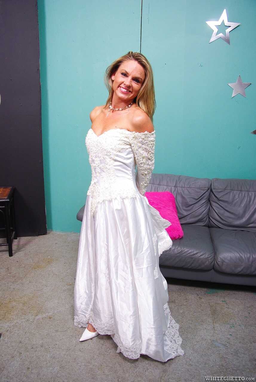 The Naughty Bride: Amanda Blow's Wedding Night Surprise with Two Mature Lovers - Amanda Blow