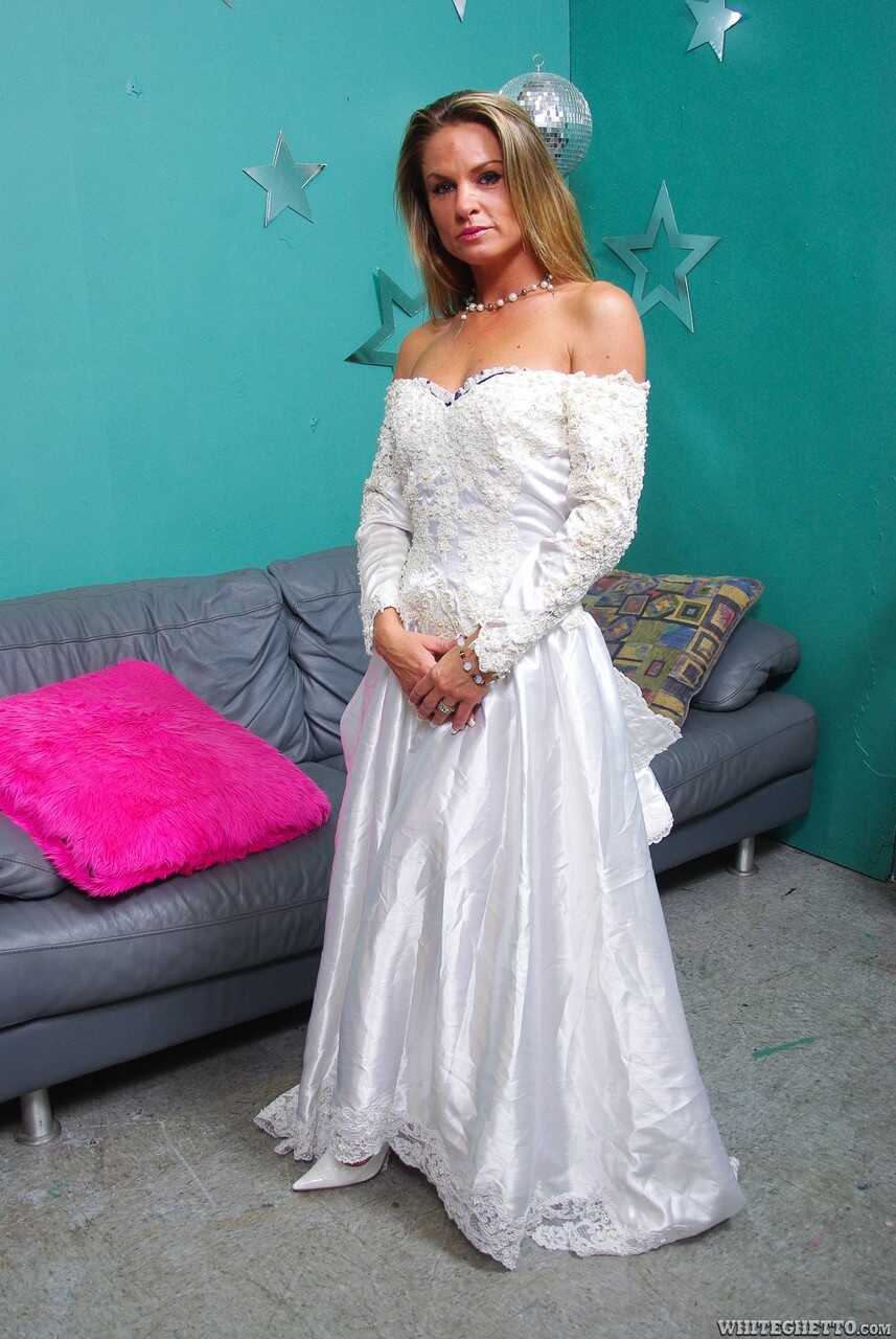 The Naughty Bride: Amanda Blow's Wedding Night Surprise with Two Mature Lovers - Amanda Blow