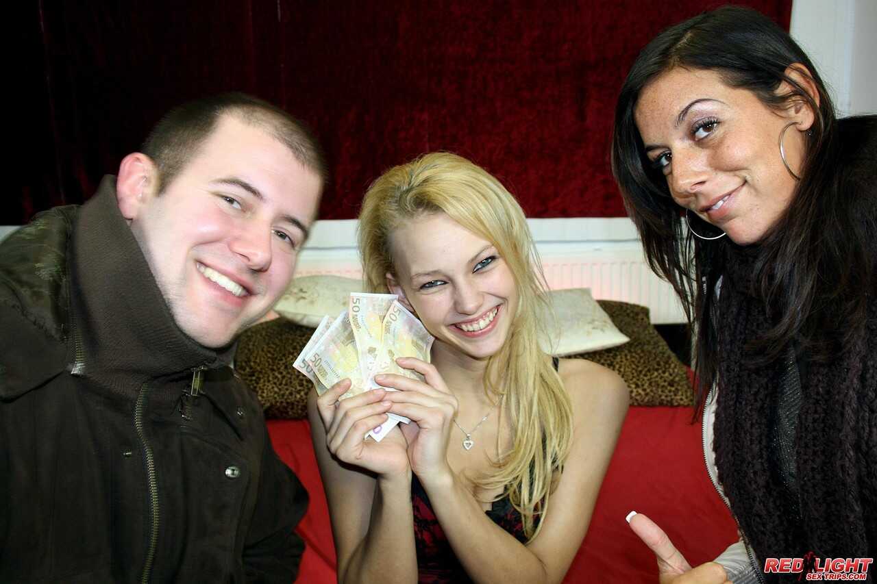 Blonde Money Spinner with Pierced Tongue Blows Man in Nudist Outdoor Orgy - Ilse De Rooij