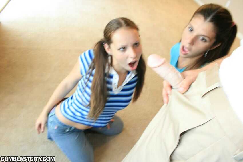 Jc Taylor's Monster Cock Gives Young Looking Girl and Her Teen GF a Facial Cumshot After a Huge Handjob Session - Jc ...
