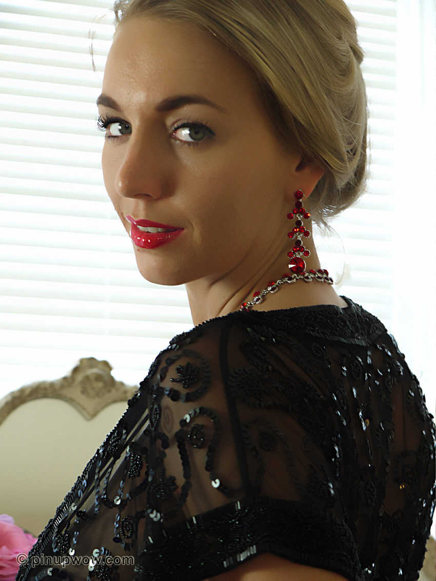 Classy Female in Sexy High Heels Uncovers Her Firm British Tits OR- Hayley Marie Coppin's Retro Pinup MILF Tits - Hay...