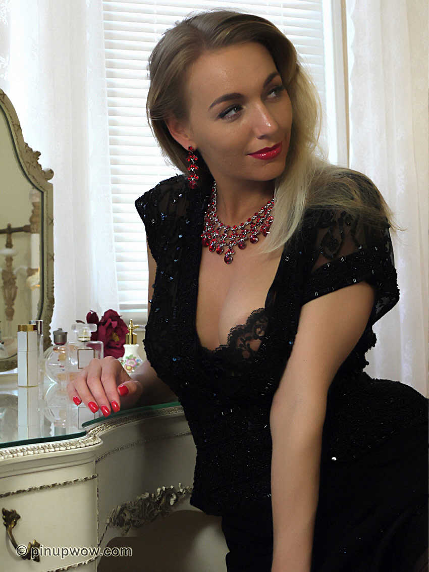 Classy Female in Sexy High Heels Uncovers Her Firm British Tits OR- Hayley Marie Coppin's Retro Pinup MILF Tits - Hay...