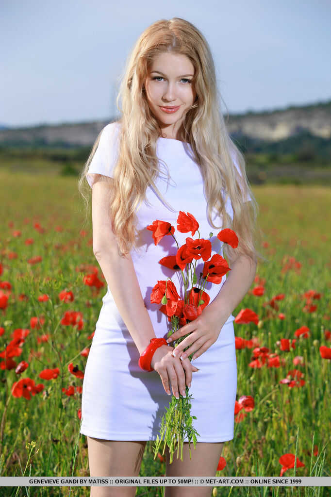 Blooming Field of Love with Genevieve Gandi: A Sensual Striptease in the Flowers - Genevieve Gandi