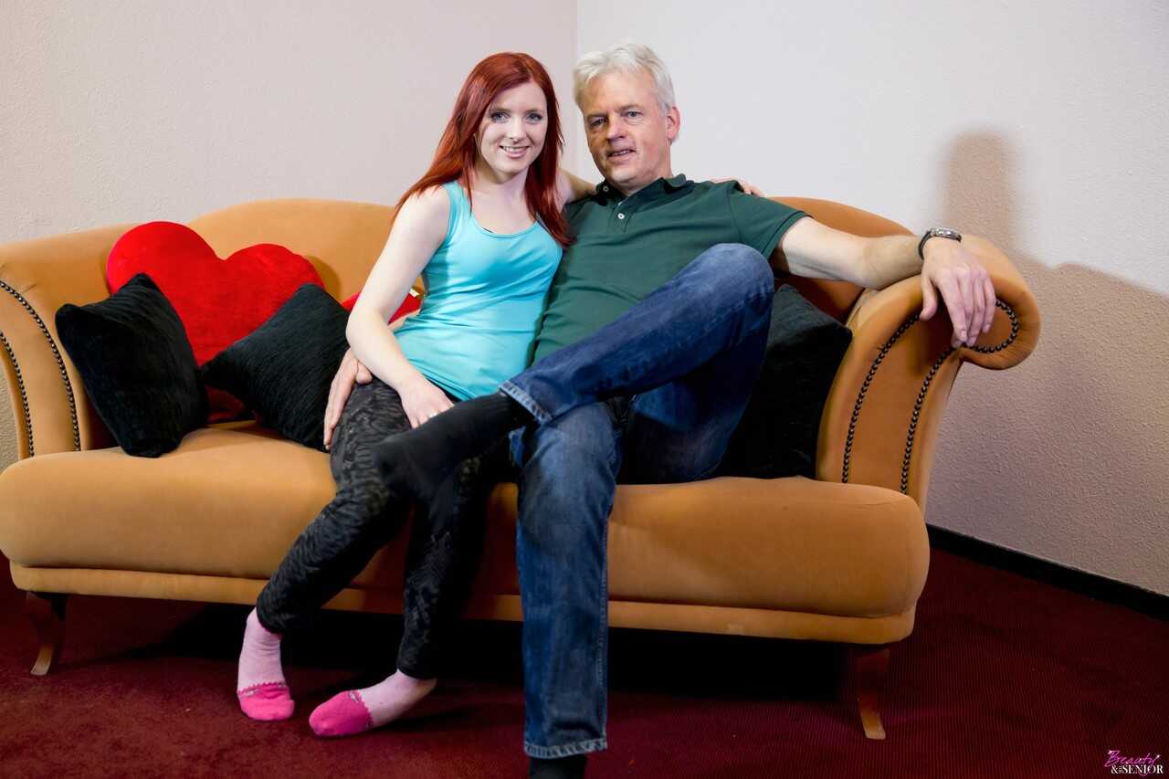 Flaming redhead teen Vanessa works out her daddy issues with an old man  Daddy's Little Slut - Vanessa Shelby