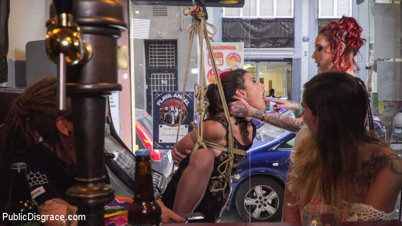 Submissive Girl's Public Exposure Leads to Filthy Group Sex - 