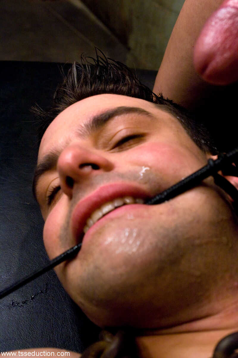 Jesse's Tight Latex, Hung Monster Cock, BDSM with a Shemale Fucking Some Guy - 