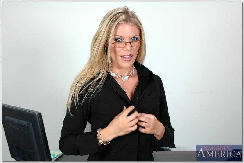 Kelli Brooks' Tight Ass Striptease in the Office: Pink Panties, Peek-a-Boo Bare Booty - Kelli Brooks