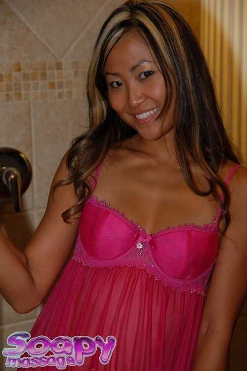 Smiley Asian Karatai Spreading Her Tight Pussy - Karatai