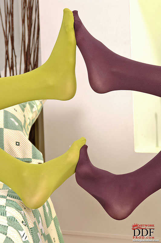 Jenna's Amazing Foot Worship The Lesbian Duo with the Best Pantyhose Asses - Jenna Sweet