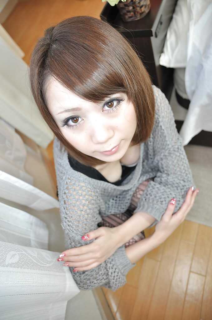 Exotic Asian Beauty Mari's Dirty Desires: Fingering Her Hairy Asian Pussy in Tight Pantyhose - Mari Okuda