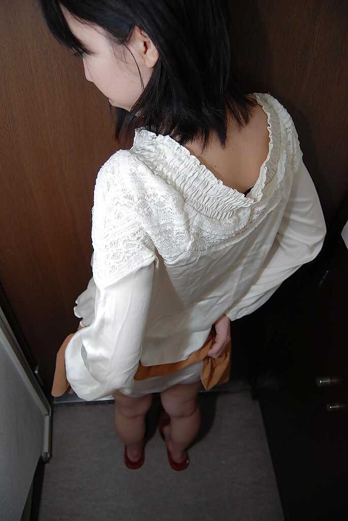 Brunette Asian Babe Hiroki In White Panties And Red Heels- Hiroko’s Asian Panty Party