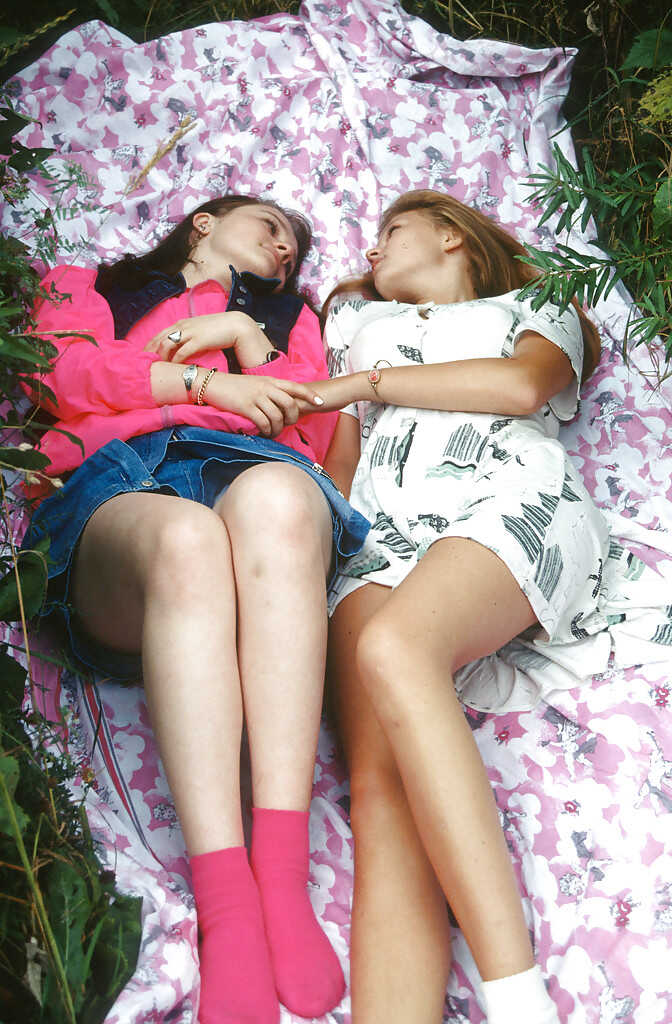 Lesbian teens Vera K and her girlfriend have a thrilling outdoor sex session - Vera K