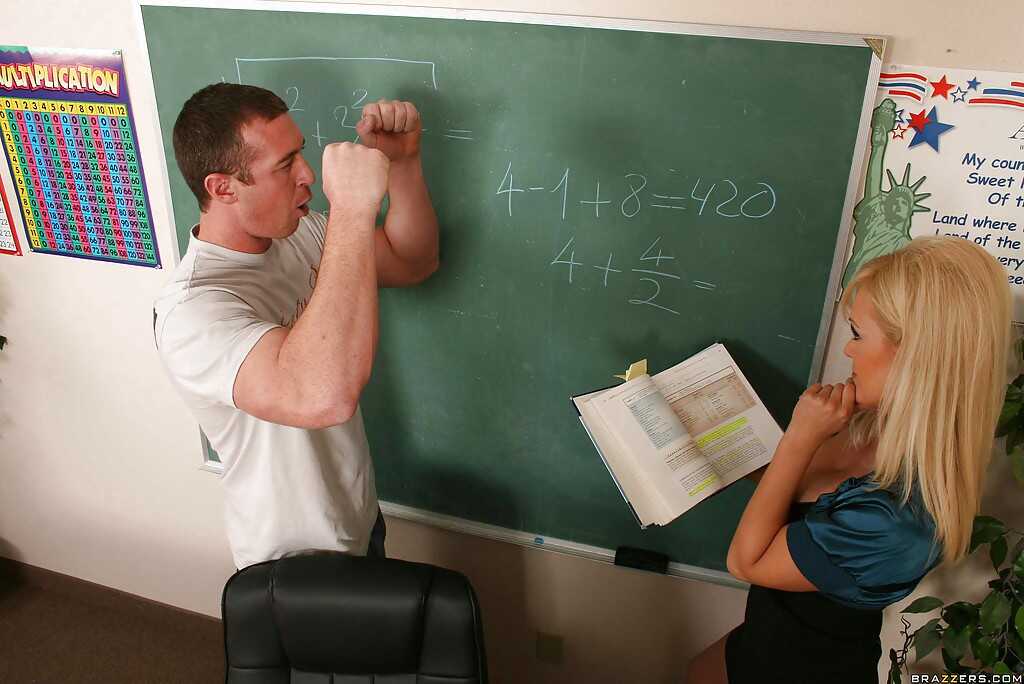 Teacher Nomi Sunshyne's Slutty Ass Gets Pounded by a Huge Cock in the Classroom - Nomi Sunshyne