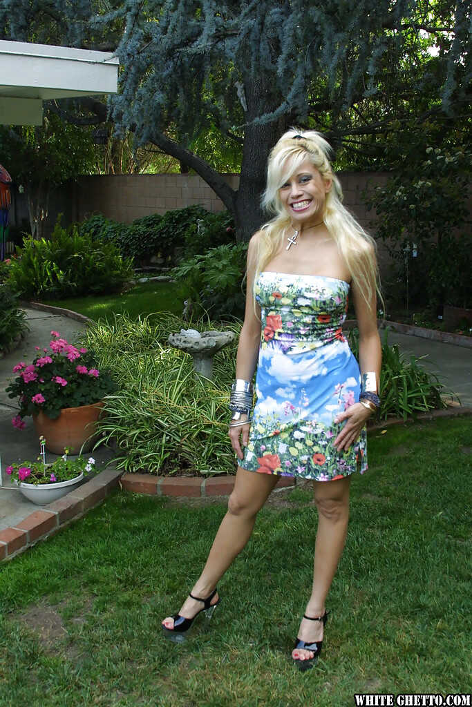 MILF Alex Dane Explores Her Garden and Plays with her Juicy Mature Pussy - Alex Dane