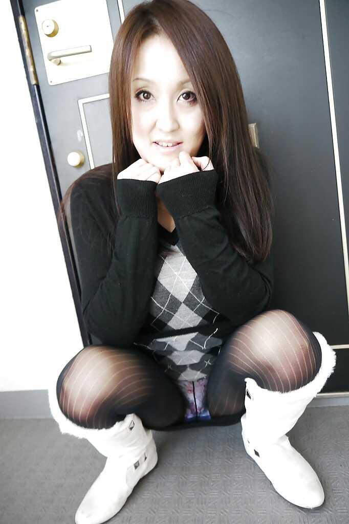 Kinky Riko in High Heel Thigh-Highs and Nylon Stockings Posing for Your Pleasure