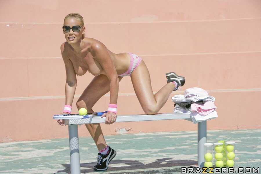 Naughty MILF Nicole Sheridan Shows Off Her Tennis Skills with a Dirty Twist - Nicole Sheridan