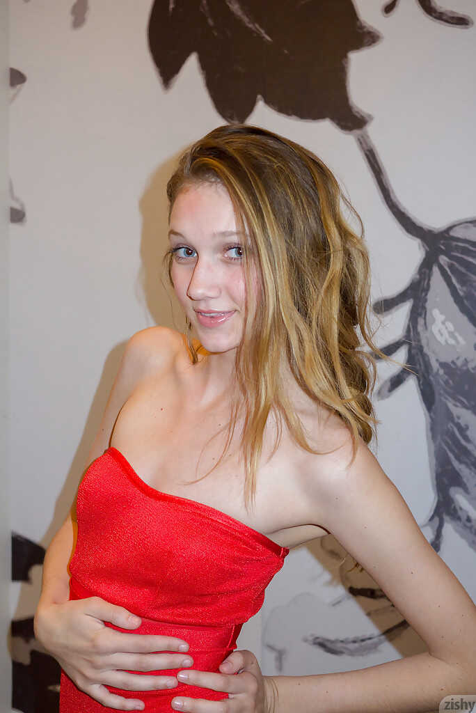 Skinny playful blonde teen Reese Berkman bending over in a store  gets spicier with the addition of  Amateur Ass . So how ...