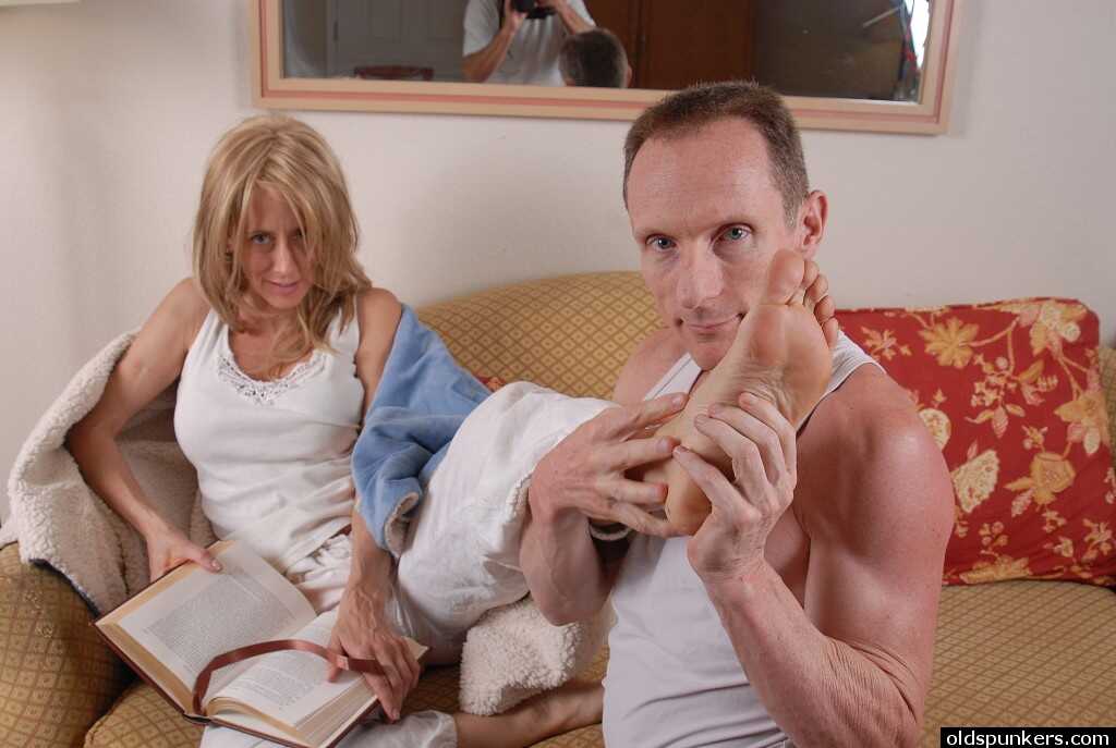 Charlotte's Anal Revenge An Older Blonde Lady Takes an External Cumshot on Her Butt - Charlotte