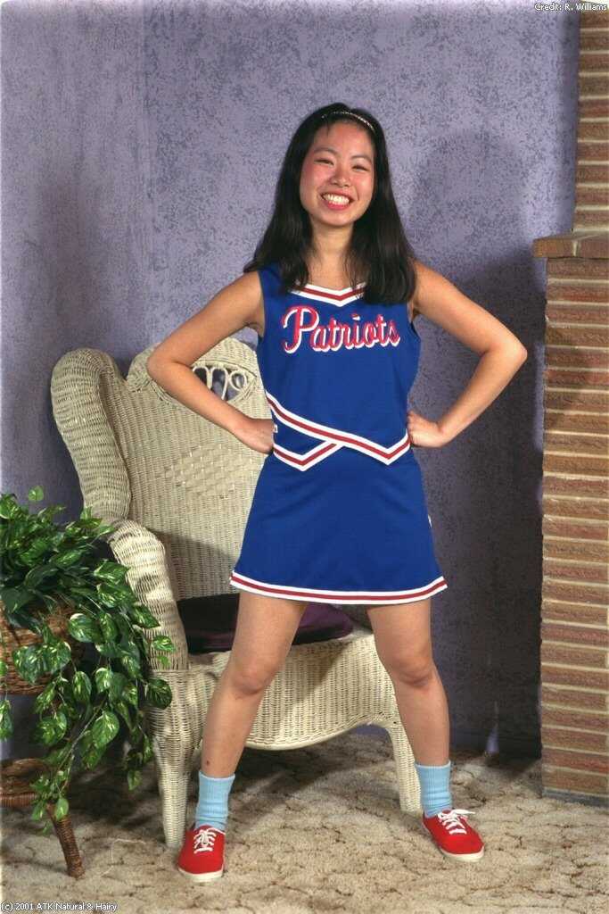 Ivy's Hairy Asian Cunt Exposed for the Camera: A Cheerleader's Naughty Secret Revealed! - Ivy