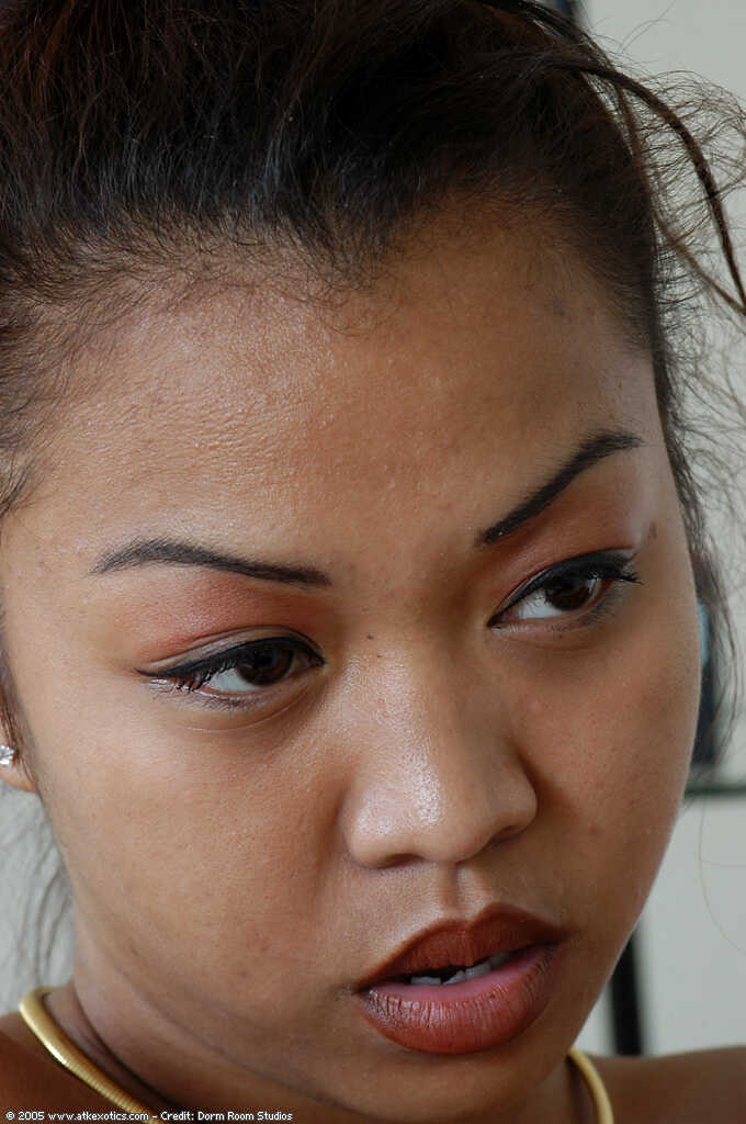 Asian Teen Lyn Gets Riled Up in Stockings and Garters with Her Big Natural Breasts - LYN