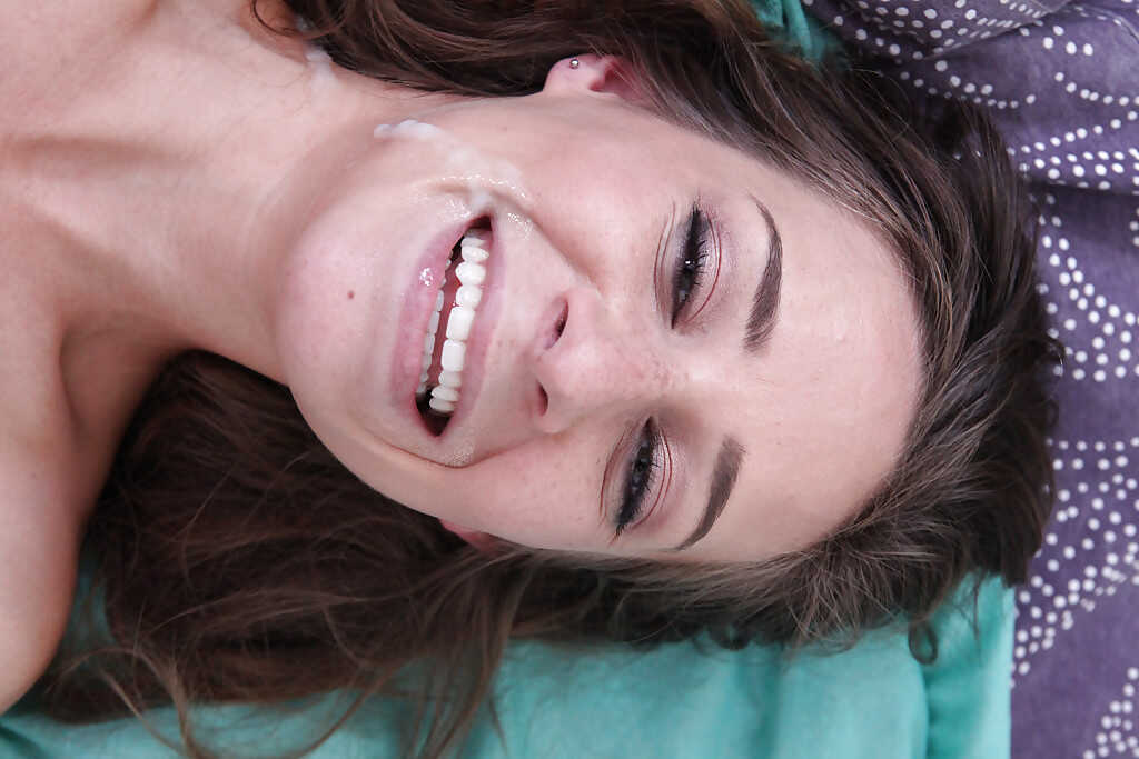 Cassidy Klein Taking a Money Shot After Her Hardcore Fucking with a Mature Man - Cassidy Klein
