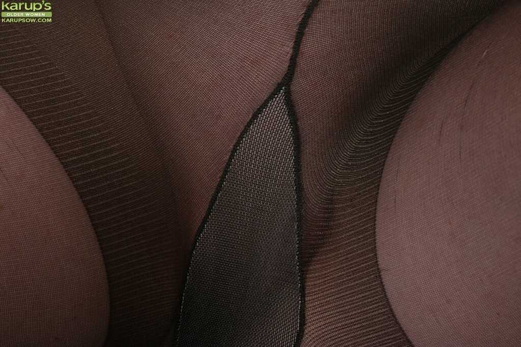 Judy Belkins' Clothed Pull-Off: A Mature Lady's Nice Pantyhose Reveal of Her Shaved Clitoris and Big Tits! - Jud...