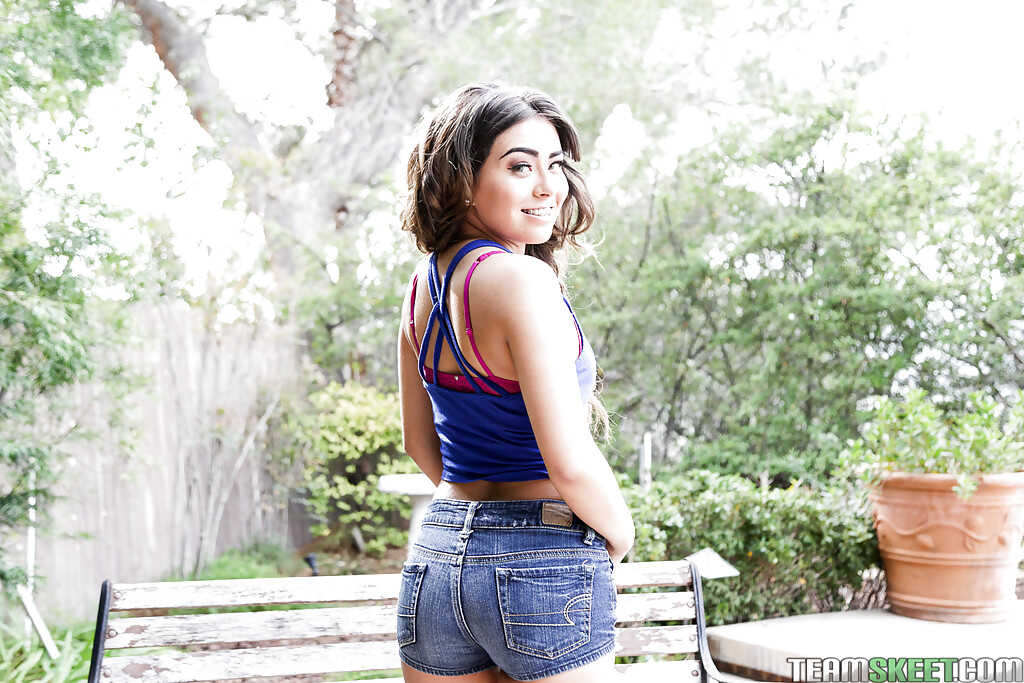 Amateur Latina Amina Allure strips off her tight panties and shorts to reveal her huge ass in this freeing video! - Amina ...