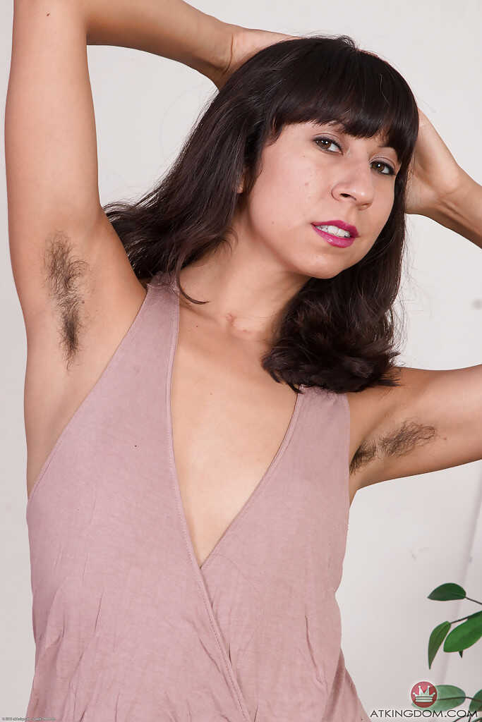 Mature with hairy pits Vivi Marie gets fingered while moaning and rubbing her bush and ass - Vivi Marie