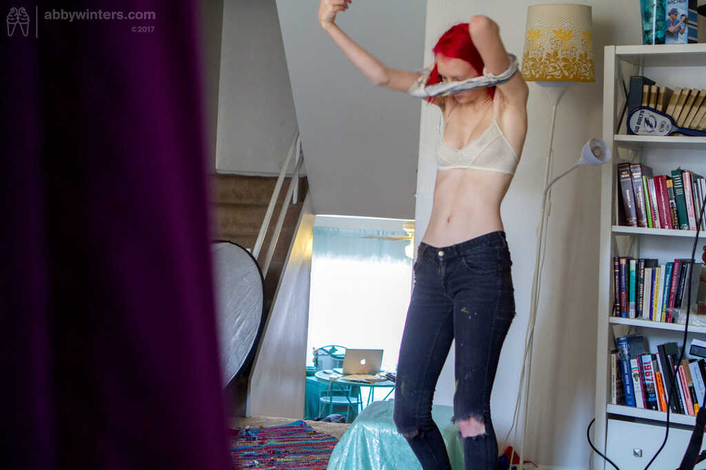 Naughty Redhead Elizabeth M Gets Dressed in Jeans While Her Big Tits Spill Out: A Hidden Spy Cam Catches It All! - Elizabe...