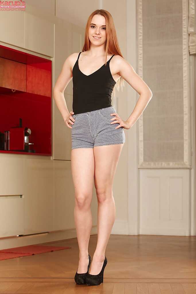 Dixie Barnes' Sexy Redhead Amateur Debut: Long Legs and a Tiny Pink Pussy on Display! - Dixie Barnes