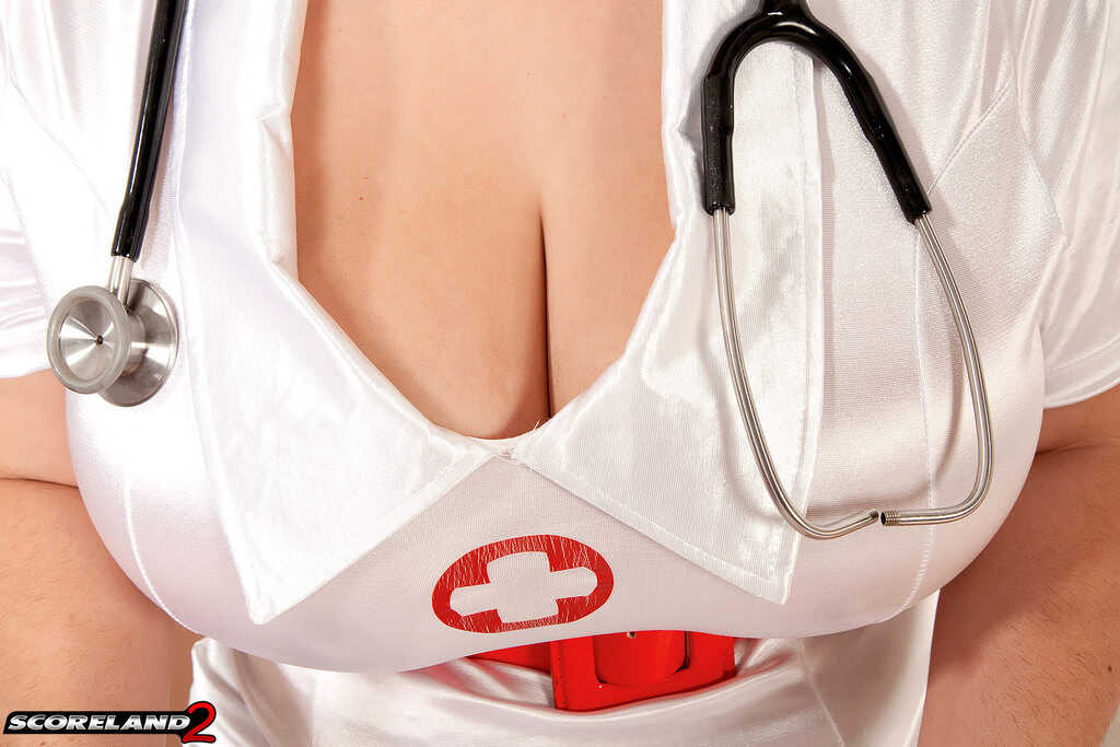 Naughty BBW MILF Elaina Gregory Shows Off Her Hairy Pussy While Masturbating at Work as a Hot Nurse! - Elaina Gregory