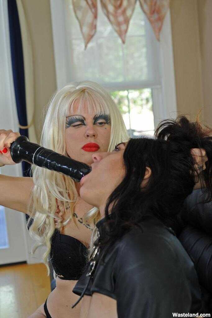 Straightjacket Bondage: The Blonde Dyke's Rough Play with Her Female Sex Slave - 