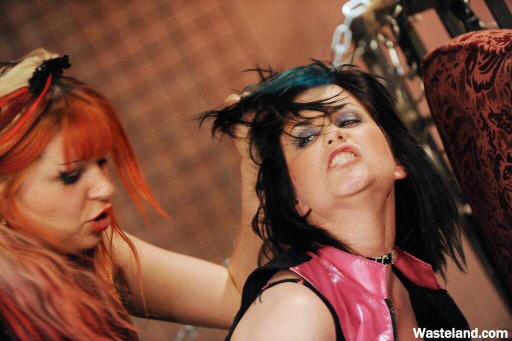 Redhead Roughs Up Brunette With Painful Sex Games: The Curvy Chick's Daring BDSM Adventure - 