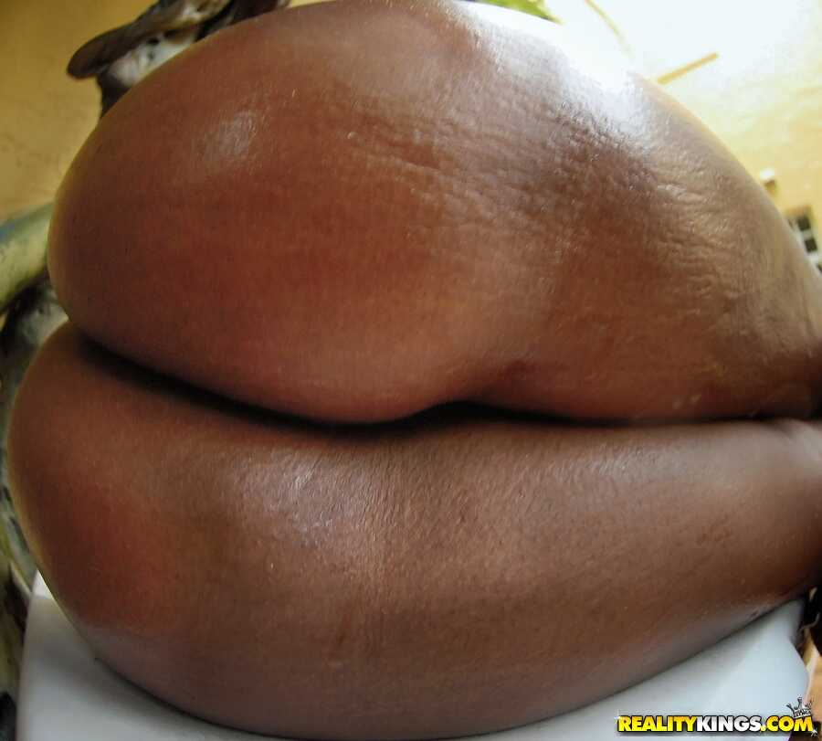Black babe Sasha Boyce gets her big ass and huge tits oiled up at the pool party . - Sasha Boyce