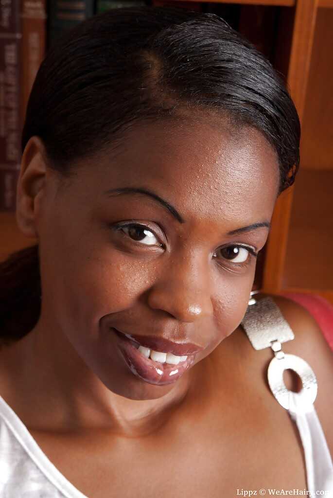 Slipping off her White Socks and Panties, the Fuckable Lippz Ebony MILF Gets it on with a Sweet Black African Guy - Lippz