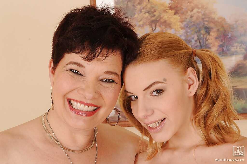 Fuckable granny and her graceful teen girlfriend posing naked together  The Nude Connection: A Graceful Love Affair betwee...