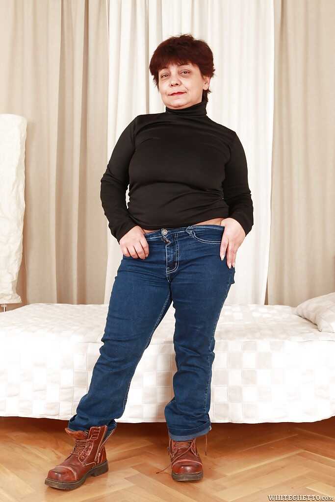 Marcel Manigati's Fatty Mature Brunette with Big Tits Stripping and Showcasing her Bushy Bush - Dana B, Marcel Manigati