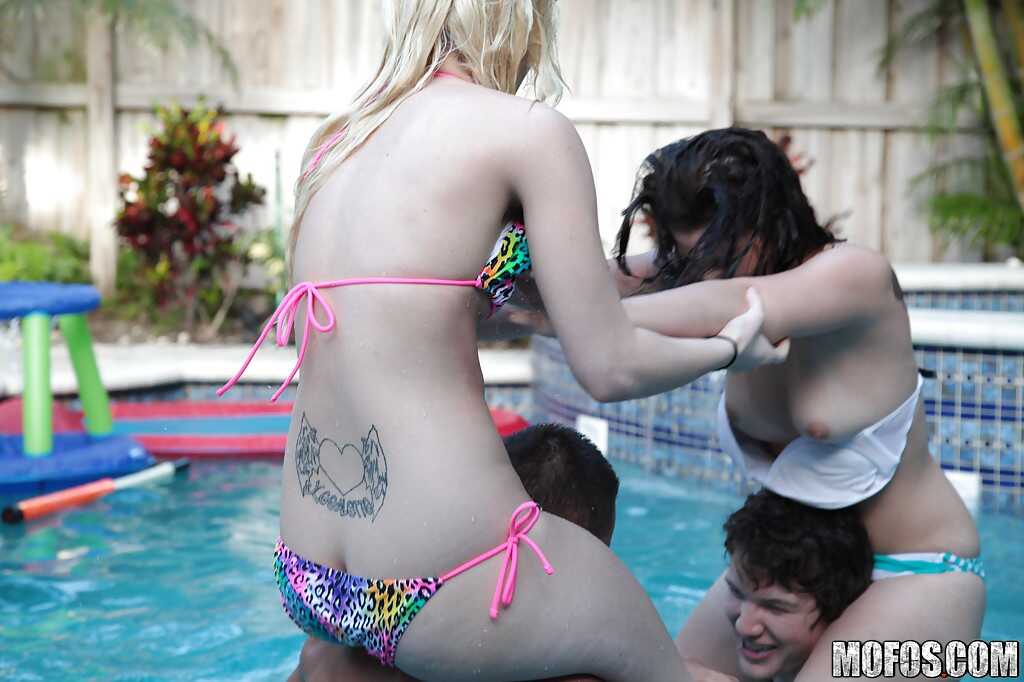 Lecherous Marissa Jordan and Skarlit Knight have a wild orgy with horny boys at the house party. - Marissa Jordan, Skarlit...