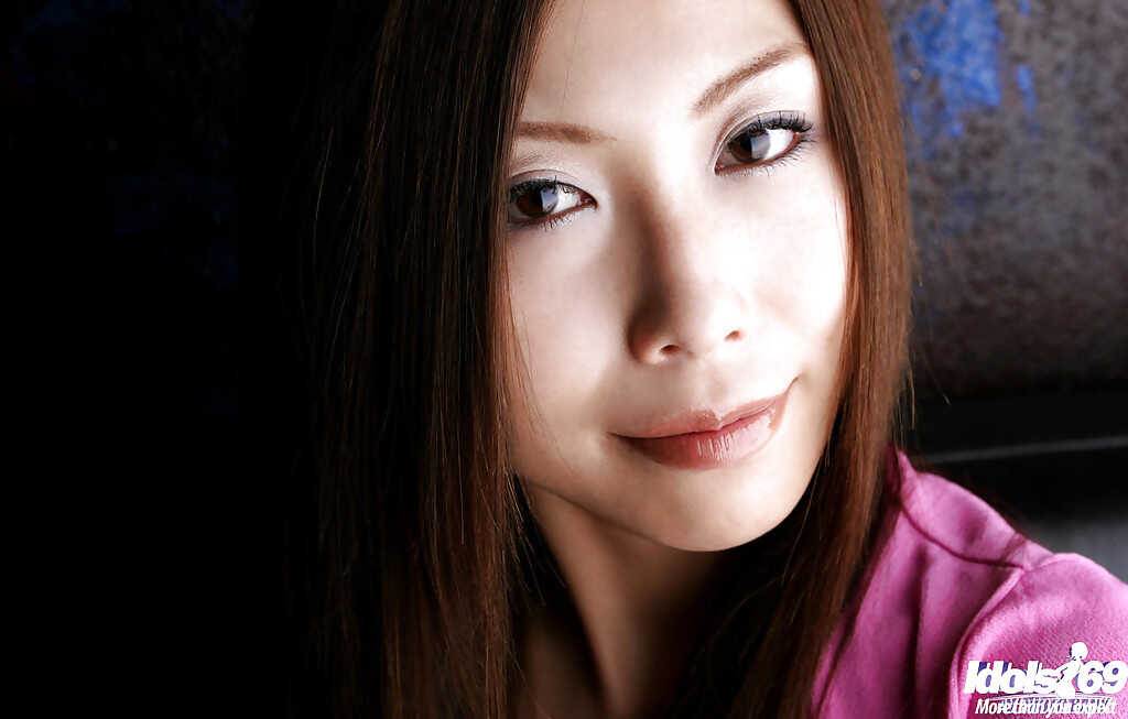 Long-haired asian doll Seira Narumi bending over to showcase her hairy pussy and ass - Seira Narumi