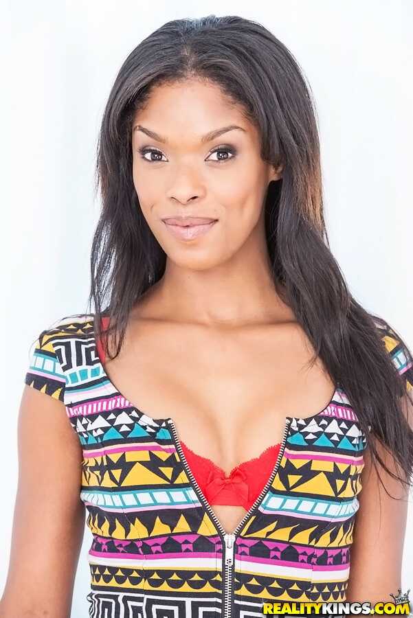 Ashlynn's Sensuous Striptease Leggy Ebony Babe in Tiny Dress and Lingerie - Ashlynn Sixxx