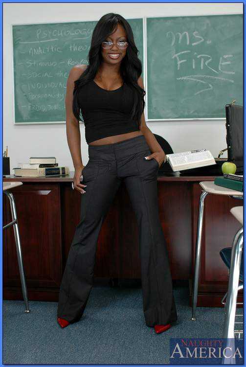 Black MILF teacher Jada Fire revealing smashing assets in class  The Dark Side of Education - Jada Fire