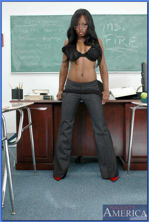 Black MILF teacher Jada Fire revealing smashing assets in class  The Dark Side of Education - Jada Fire