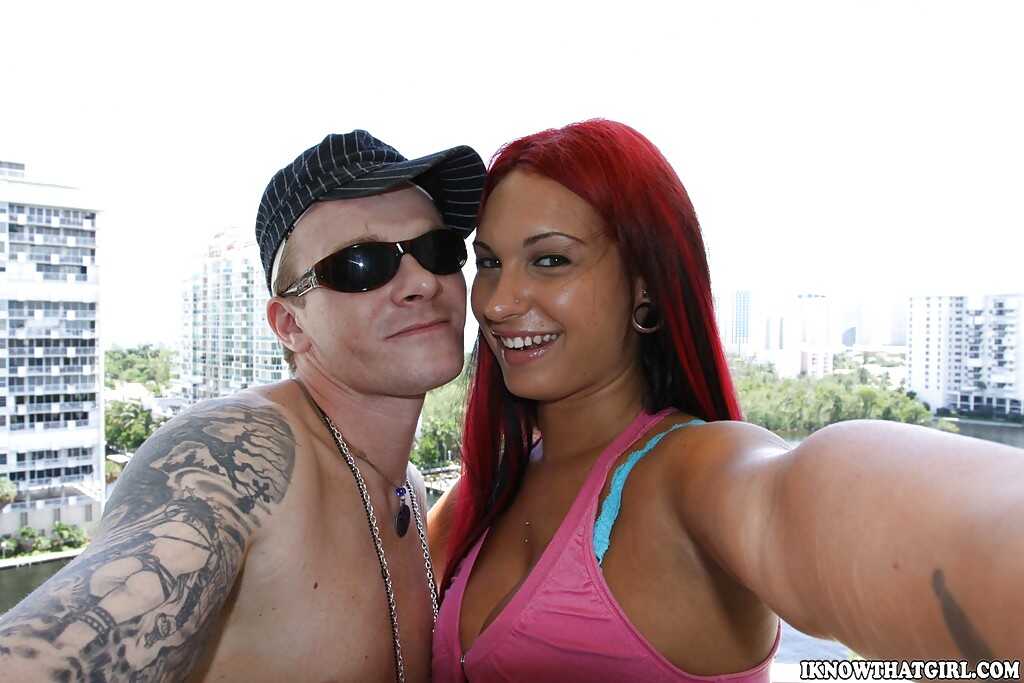 Redhead amateur Kitty Bella gets fucked hard and facialized by a big-dicked stud - Kitty Bella