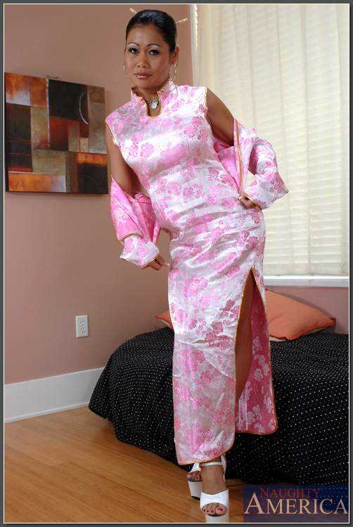 Charina Lee Strips Off Her Silky Dress and Panties, Revealing her Sensuous Asian Body - Charina Lee
