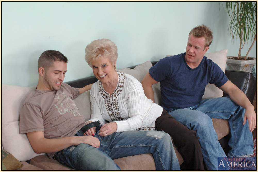 Busty Granny Kris Slater's Steamy Group Action with Mrs. Jewell and Two Cocks - Kris Slater, Mrs Jewell
