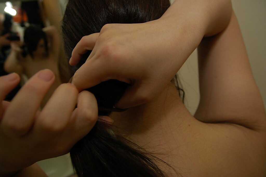 Nagisa Matsui's hairy gash on display in the shower an alluring asian babe with a hot naked body! - Nagisa Matsui